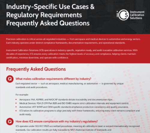 Industry-Specific Calibration FAQs_ Compliance, Confidence, and Clarity