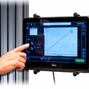 Touchscreen console for LD and LS+ machines with mounting bracket